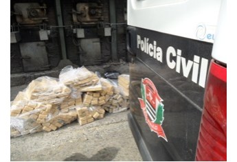 Foram incineradas maconha, cocaína e crack, apreendidas em operações policiais na região (Foto: Cedida/Polícia Civil).