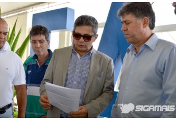 Grão-Mestre Estadual da Maçonaria, Grande Oriente de São Paulo (GOSP), Benedito Marques Ballouk Filho, e o direto da FAI, Prof. Dr. Márcio Cardim (Foto: Acácio Rocha).