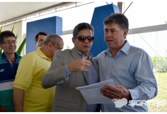 Grão-Mestre Estadual da Maçonaria, Grande Oriente de São Paulo (GOSP), Benedito Marques Ballouk Filho, e o direto da FAI, Prof. Dr. Márcio Cardim (Foto: Acácio Rocha).
