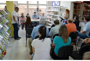 Coletiva de imprensa (Foto: Acácio Rocha).