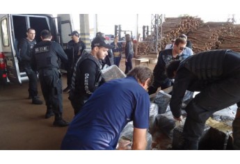Polícia Civil incinera mais de 2,6 toneladas de entorpecente. (Foto: Deinter-8)