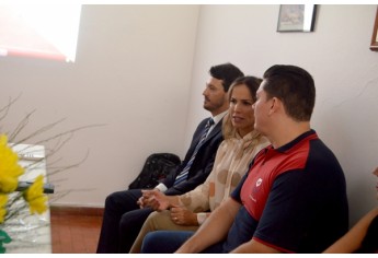 Bispo Eduardo Guilherme, que coordena o Universal nos Presídios, foi recebido no PAI Nosso Lar, em Adamantina (Foto: Siga Mais).