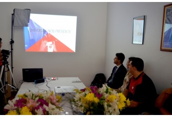 Bispo Eduardo Guilherme, que coordena o Universal nos Presídios, foi recebido no PAI Nosso Lar, em Adamantina (Foto: Siga Mais).