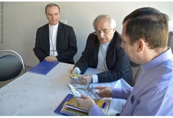 Núncio Apostólico no Brasil, Dom Giovanni d'Aniello, visitou a Diocese de Marília (Foto: Erica Montilha I Diocese de Marília).