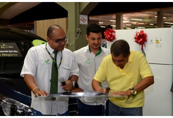 Entrega dos prêmios da Campanha Cliente Feliz, na Cocipa (Foto: Maikon Moraes).