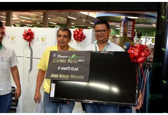 Entrega dos prêmios da Campanha Cliente Feliz, na Cocipa (Foto: Maikon Moraes).