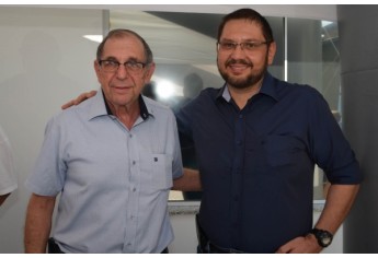 José Maria Haddad e o filho Ricardo Haddad (Foto: Maikon Moraes)