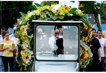 Sepultamento do Padre Manoel Cirino, em Marília (Foto: Érica Montilha | Diocese de Marília).