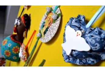 Iris e Patty Ateliê - Arte em Cabaça (Foto: Acácio Rocha).