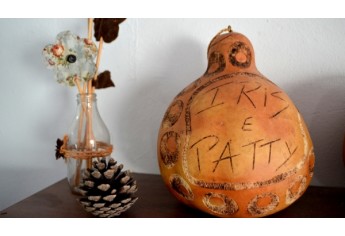 Iris e Patty Ateliê - Arte em Cabaça (Foto: Acácio Rocha).
