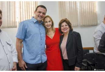 Presidente estadual do DEM é recebido em Adamantina e oficializa nova composição da Provisória Municipal do partido (Foto: Fernando Sato/Coruja Comunicação).