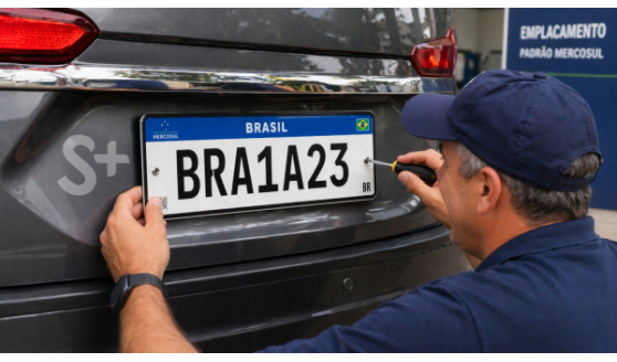 Câmara e Senado aprovam proposta de recolocação de município e estado nas placas dos carros