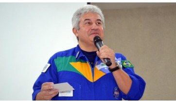 Astronauta Marcos Pontes esteve em Adamantina na 51ª edição do Encontro Regional de Ensino de Astronomia (EREA) pela primeira vez sediado na cidade em julho de 2014 (Arquivo UniFAI).
