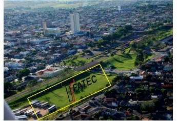 Área próxima ao Jardim Brasil, onde vai ser instalada a FATEC.