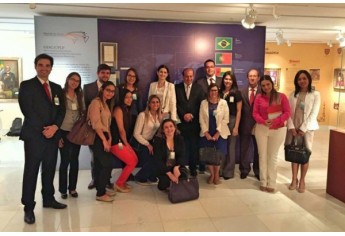 Estudantes visitaram a sede do Tribunal de Contas da União (TCU) em Brasília (Foto: Arquivo Pessoal).