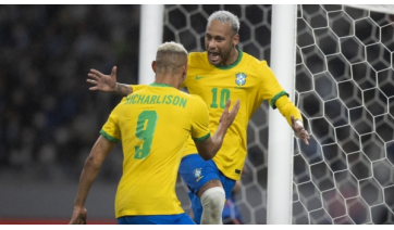 Neymar e Richarlison foram fundamentais para as vitórias de suas equipes (Foto: Lucas Figueiredo/CBF).