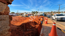 Supermercado Godoy inicia obras de novo estacionamento com previsão de 50 vagas