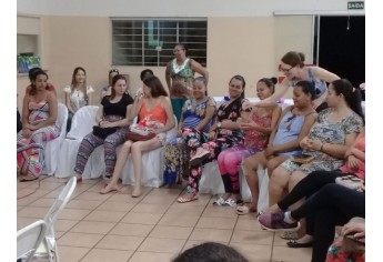 Novo encontro de gestantes foi realizado pela equipe do PAS II, mobilizando mulheres grávidas atendidas na área da unidade básica de saúde (Foto: Cedida).