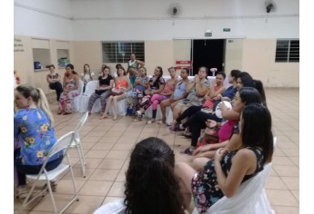 Novo encontro de gestantes foi realizado pela equipe do PAS II, mobilizando mulheres grávidas atendidas na área da unidade básica de saúde (Foto: Cedida).