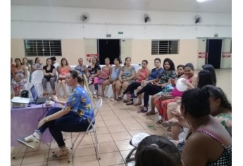 Novo encontro de gestantes foi realizado pela equipe do PAS II, mobilizando mulheres grávidas atendidas na área da unidade básica de saúde (Foto: Cedida).