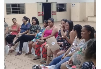 Novo encontro de gestantes foi realizado pela equipe do PAS II, mobilizando mulheres grávidas atendidas na área da unidade básica de saúde (Foto: Cedida).