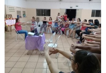 Novo encontro de gestantes foi realizado pela equipe do PAS II, mobilizando mulheres grávidas atendidas na área da unidade básica de saúde (Foto: Cedida).