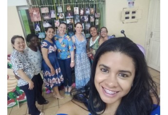 Novo encontro de gestantes foi realizado pela equipe do PAS II, mobilizando mulheres grávidas atendidas na área da unidade básica de saúde (Foto: Cedida).