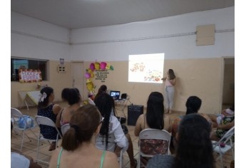 Atividade organizada pela equipe do PAS II amplia informações e orientações às gestantes (Foto: Cedida).