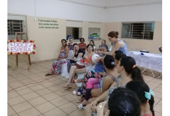 Novo encontro de gestantes foi realizado pela equipe do PAS II, mobilizando mulheres grávidas atendidas na área da unidade básica de saúde (Foto: Cedida).