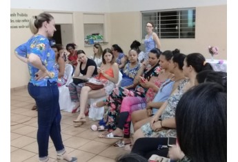 Novo encontro de gestantes foi realizado pela equipe do PAS II, mobilizando mulheres grávidas atendidas na área da unidade básica de saúde (Foto: Cedida).