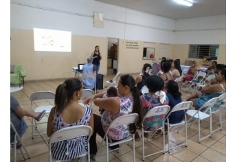Atividade organizada pela equipe do PAS II amplia informações e orientações às gestantes (Foto: Cedida).