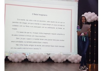 Festival e Concurso Literário teve encerramento com entrega de premiações no Anfiteatro da Biblioteca Municipal (Foto: Cedida).