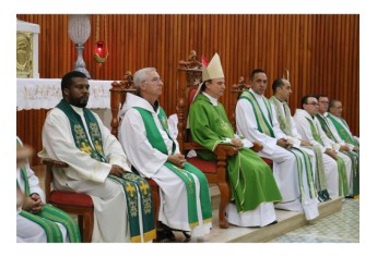 Bispo Diocesano presidiu a celebração na Igreja Matriz de Santo Antônio (Foto: ALSF)