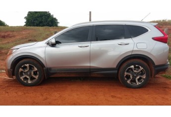 Veículo foi roubado em Goiânia (GO) e encontrado na zona rural de Monte Castelo, região de Dracena (Foto: Cedida/PM).