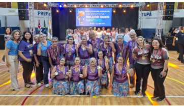 Dança de Adamantina disputa final estadual em coreografia nos Jogos da Melhor Idade