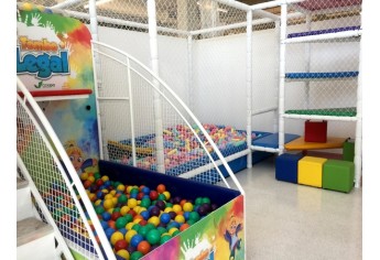 Sala de recreação no novo espaço da Cocipa: previsão de funcionamento até o final de setembro (Foto: Siga Mais).