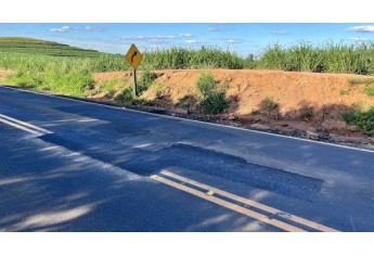 Rodovia Plácido Rocha, em 22/10/2022 (Foto: Siga Mais).