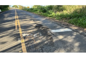 Rodovia Plácido Rocha, em 22/10/2022 (Foto: Siga Mais).
