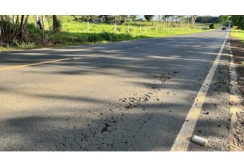 Rodovia Plácido Rocha, em 22/10/2022 (Foto: Siga Mais).
