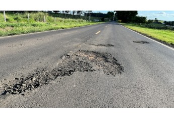 Rodovia Plácido Rocha, em 22/10/2022 (Foto: Siga Mais).