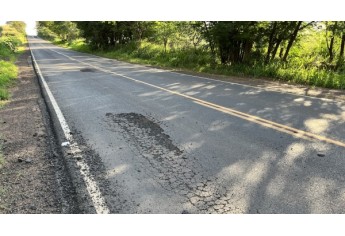 Rodovia Plácido Rocha, em 22/10/2022 (Foto: Siga Mais).