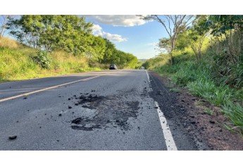 Rodovia Plácido Rocha, em 22/10/2022 (Foto: Siga Mais).