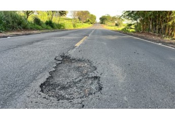 Rodovia Plácido Rocha, em 22/10/2022 (Foto: Siga Mais).