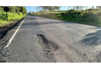 Rodovia Plácido Rocha, em 22/10/2022 (Foto: Siga Mais).