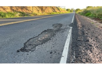 Rodovia Plácido Rocha, em 22/10/2022 (Foto: Siga Mais).