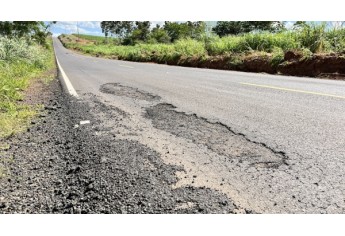 Vicinal do Salto Botelho: novo recape de R$ 21,7 milhões tem dezenas de pontos críticos e crateras