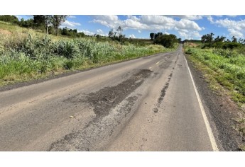 Vicinal do Salto Botelho: novo recape de R$ 21,7 milhões tem dezenas de pontos críticos e crateras