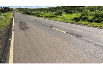 Vicinal do Salto Botelho: novo recape de R$ 21,7 milhões tem dezenas de pontos críticos e crateras