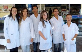 Alunos da Etec Amim Jundi realizam campanha de pressão arterial e glicemia capilar (Foto: Divulgação).