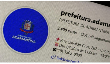 Prefeitura de Adamantina abre edital para contratar serviços em comunicação digital